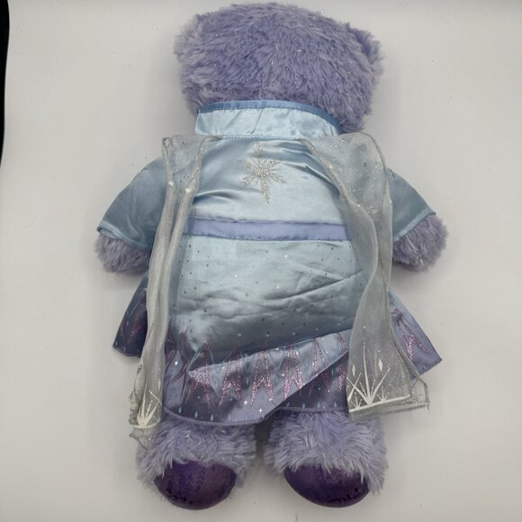 Build A Bear Disney Frozen II Anna Plush Purple Sparkle Bear And Dress #027929 - Picture 5 of 7
